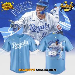 Kansas City Royals Salvador Perez 18 MultiHomer Games Jersey