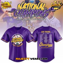 LSU Tiger 2025 NCAA Baseball National Champions Special Baseball Jersey