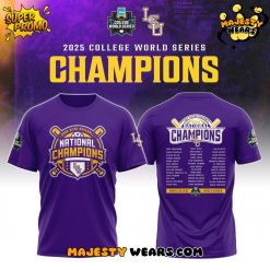 LSU Tiger 2025 NCAA Baseball National Champions Special Tee