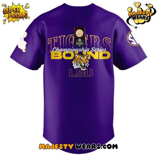 LSU Tigers Baseball 2025 Mens CWS Omaha Jersey