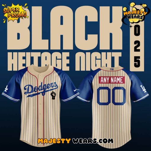 Los Angeles Dodgers x Black Heritage Night 2025 Special Edition Baseball Jersey