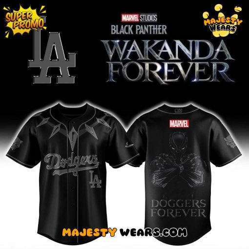 Los Angeles Dodgers x Black Panther 2025 Baseball Jersey