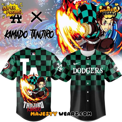Los Angeles Dodgers x Demon slayer Kamado Tanjiro Jersey
