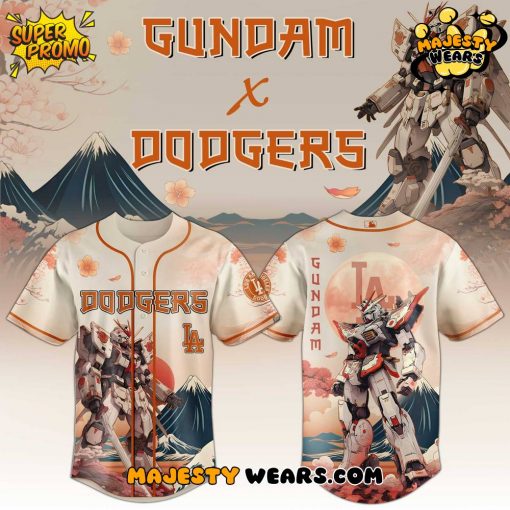 Los Angeles Dodgers x Gundam Japan Edition 2025 Special Baseball Jersey