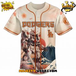 Los Angeles Dodgers x Gundam Japan Edition 2025 Special Baseball Jersey