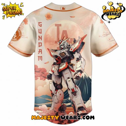 Los Angeles Dodgers x Gundam Japan Edition 2025 Special Baseball Jersey