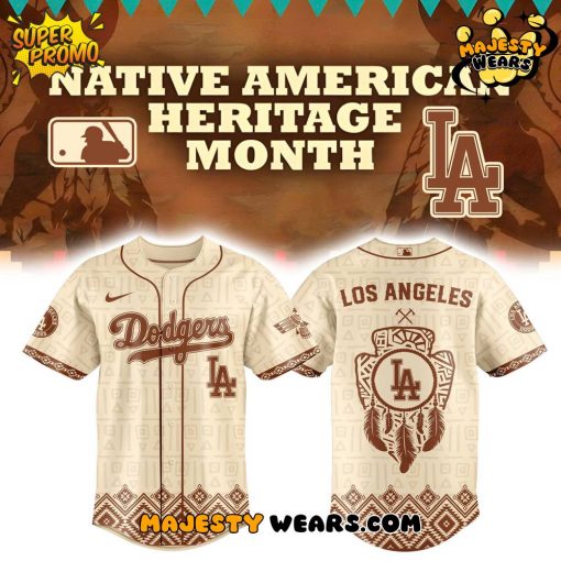 Los Angeles Dodgers x Native American Heritage 2025 Baseball Jersey