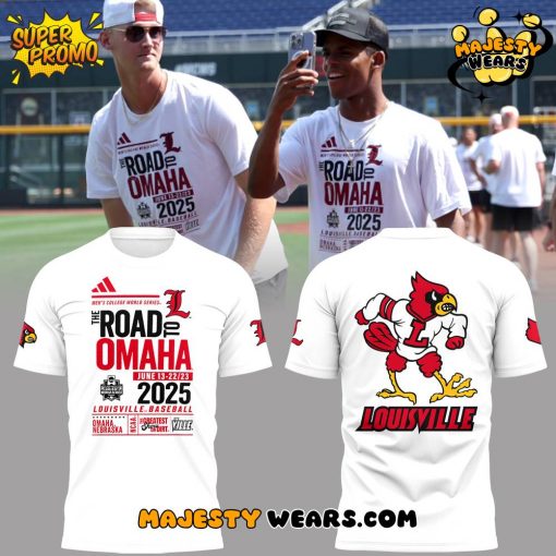 Louisville Cardinals “The Road To OMAHA 2025” Tee