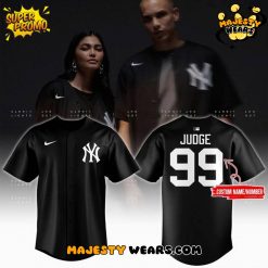 New York Yankees Aaron Judge Black Lights Out Replica Player Jersey