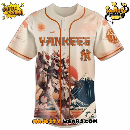 New York Yankees x Gundam Japan Edition 2025 Special Baseball Jersey