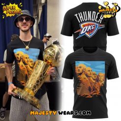 OKC Thunder NBA Face Alex Caruso Mt Rushmore Parade Tee