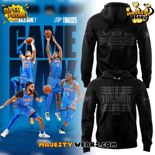 Oklahoma City Thunder Back In Black Game 7 Hoodie
