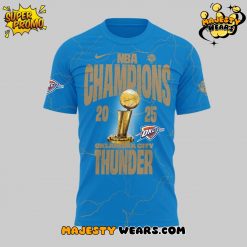Oklahoma City Thunder NBA Champions 2025 Blue Tee
