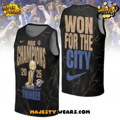 Oklahoma City Thunder NBA Champions “Won For The City” 2025 Basketball Jersey