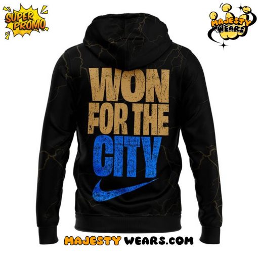Oklahoma City Thunder NBA Champions “Won For The City” 2025 Black Hoodie
