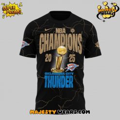 Oklahoma City Thunder NBA Champions “Won For The City” 2025 Black Tee