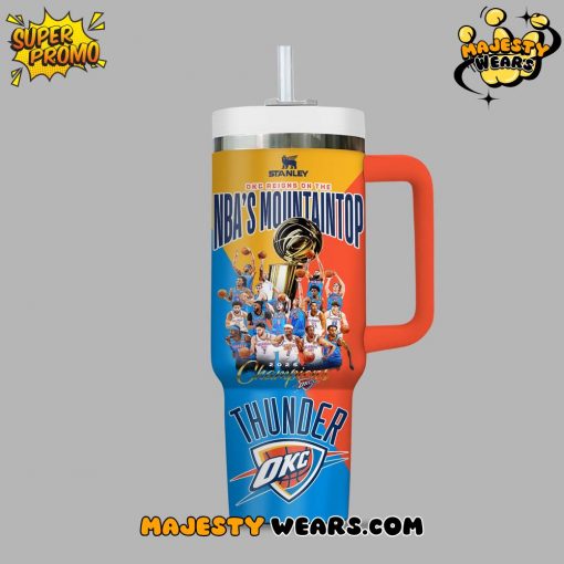 Oklahoma City Thunder “NBA’s Mountaintop – Champions 2025” Stanley Tumbler