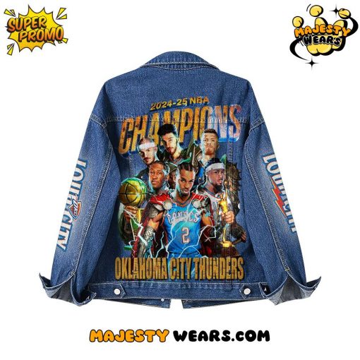 Oklahoma City Thunder National Champions Denim Jacket