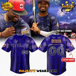 Ottawa Titans Firework Design Personalized Baseball Jersey
