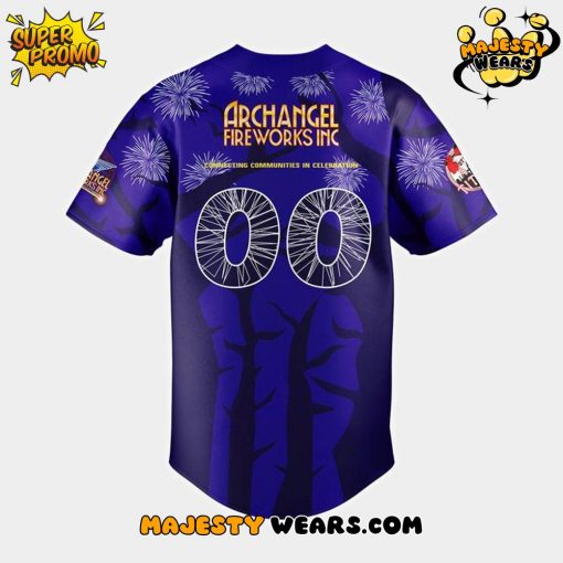 Ottawa Titans Firework Design Personalized Baseball Jersey