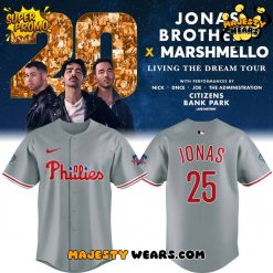 Philadelphia Phillies x Jonas Brothers JONAS20 Living The Dream Tour Jersey