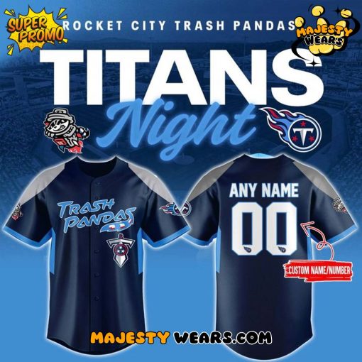 Rocket City Trash Panda x Tennessee Titans Night Jersey
