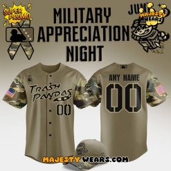 Rocket City Trash Pandas Military Appreciation Night 2025 Baseball Jersey