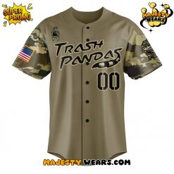 Rocket City Trash Pandas Military Appreciation Night 2025 Baseball Jersey
