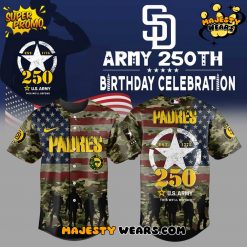 San Diego Padres US Army’s 250th Birthday Baseball Jersey