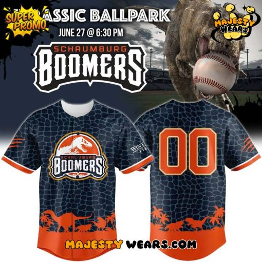 Schaumburg Boomers Jurassic Ballpark 2025 Jersey