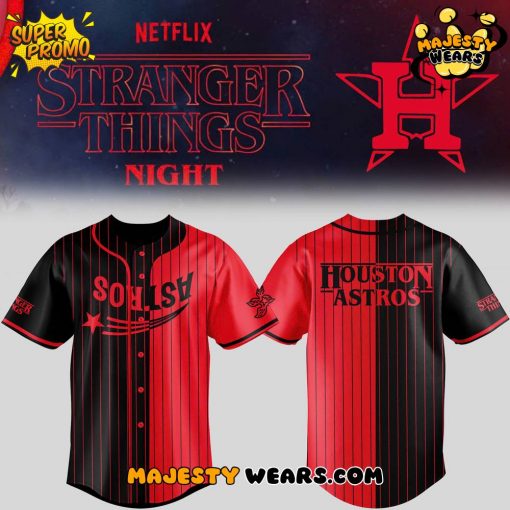 Stranger Things x Houston Astros Baseball Jersey