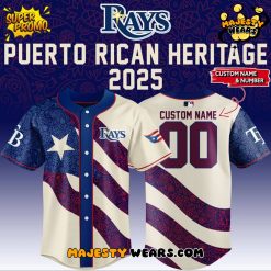 Tampa Bay Rays x Puerto Rican Heritage 2025 Personalized Baseball Jersey