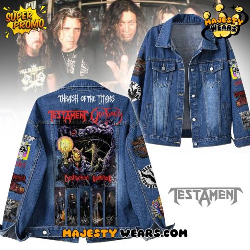 Testament Obituary Tour 2025 Limited Edition Denim Jacket