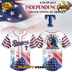Texas Rangers Celebrate the 4th of July Independence Day Jersey