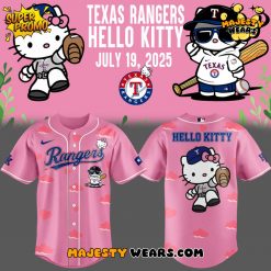 Texas Rangers x Hello Kitty Night Pink Baseball Jersey