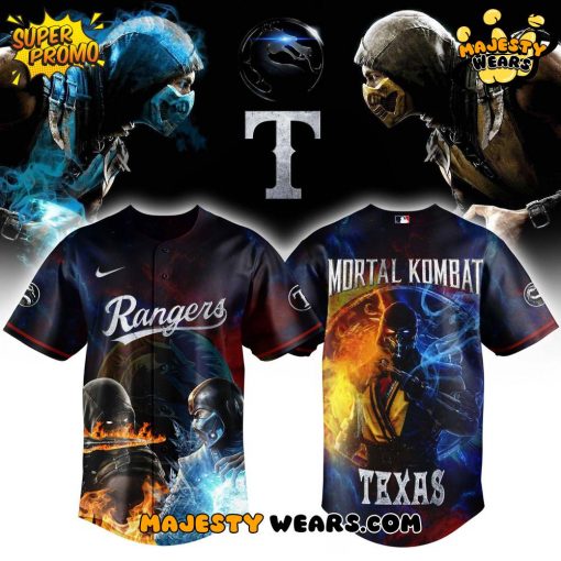 Texas Rangers x Mortal Kombat Night Limited Edition Baseball Jersey