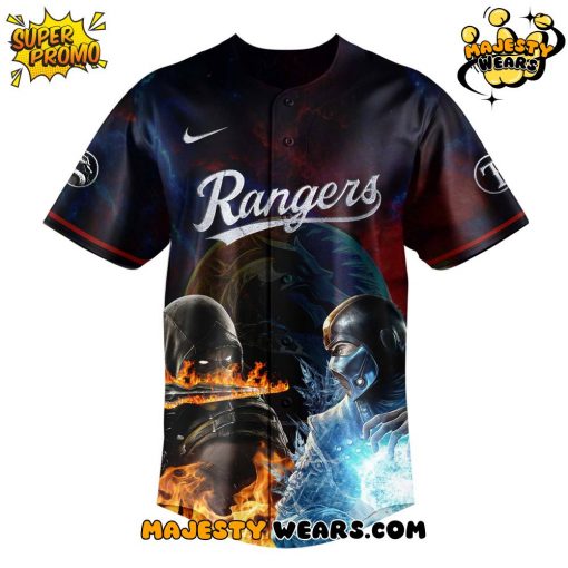 Texas Rangers x Mortal Kombat Night Limited Edition Baseball Jersey