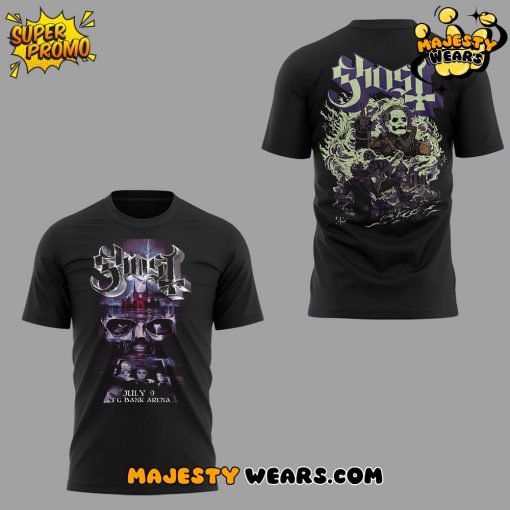 The Band Ghost Skeletour Word Tour 2025 Tee