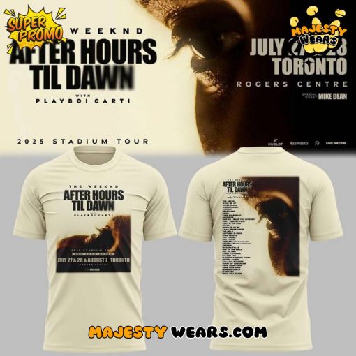 Toronto Blue Jays x The Weeknd After Hours Til Dawn Tour Special Edition T-shirt