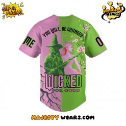 WICKED FOR GOOD Custom Name Baseball Jersey
