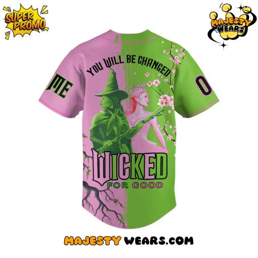 “WICKED FOR GOOD” Custom Name Baseball Jersey