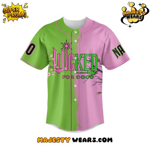 “WICKED FOR GOOD” Custom Name Baseball Jersey