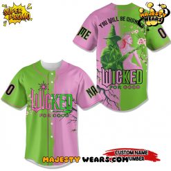 “WICKED FOR GOOD” Custom Name Baseball Jersey