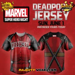 Toledo Mud Hens x Deadpool Marvel Specialty Jersey