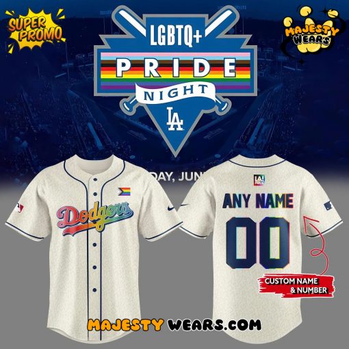 Los Angeles Dodgers Happy Pride Month Limited Edition Jersey