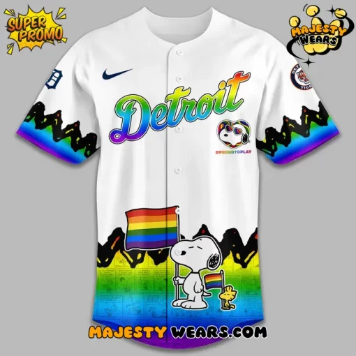 Detroit Tigers x Peanuts x Pride Month 2025 Jersey