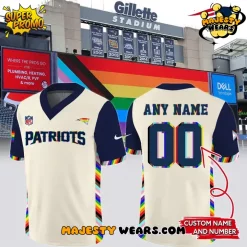 New England Patriots x Celebrate Pride Month 2025 Personalized Football Jersey