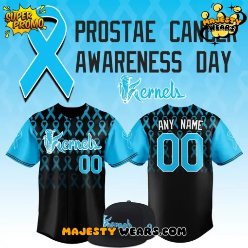 Cedar Rapids Kernels x Prostae Cancer Awareness Day Personalized Baseball Jersey