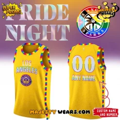 Los Angeles Sparks Pride Night Personalized Basketball Jersey