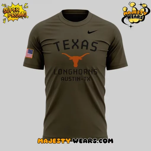 Texas Longhorns Softball Military Appreciation 2025 Green Tee